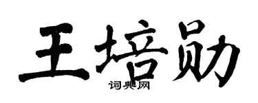 翁闿运王培勋楷书个性签名怎么写