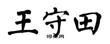 翁闿运王守田楷书个性签名怎么写