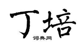 翁闿运丁培楷书个性签名怎么写