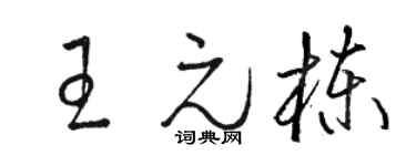 骆恒光王元栋草书个性签名怎么写