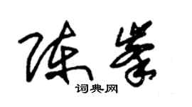 朱锡荣陈峰草书个性签名怎么写