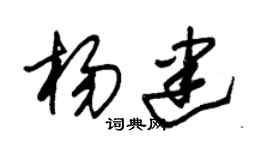 朱锡荣杨建草书个性签名怎么写