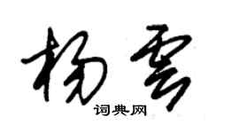 朱锡荣杨云草书个性签名怎么写