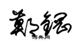 朱锡荣郑钢草书个性签名怎么写