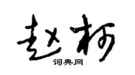 朱锡荣赵柯草书个性签名怎么写