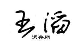 朱锡荣王滔草书个性签名怎么写