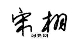 朱锡荣宋栩草书个性签名怎么写