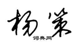 朱锡荣杨策草书个性签名怎么写