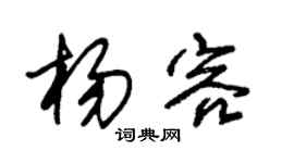 朱锡荣杨容草书个性签名怎么写