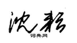 朱锡荣沈耘草书个性签名怎么写