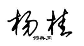 朱锡荣杨桂草书个性签名怎么写