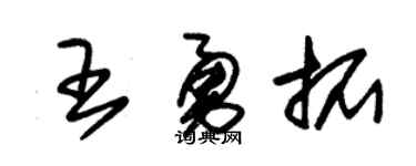 朱锡荣王勇拓草书个性签名怎么写