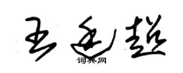 朱锡荣王廷超草书个性签名怎么写