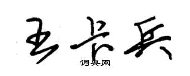 朱锡荣王卡兵草书个性签名怎么写