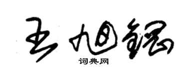 朱锡荣王旭钢草书个性签名怎么写