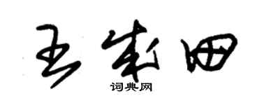 朱锡荣王成田草书个性签名怎么写