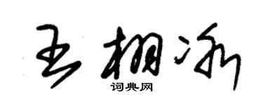 朱锡荣王栩冰草书个性签名怎么写