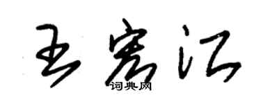 朱锡荣王宏江草书个性签名怎么写