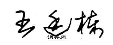 朱锡荣王廷栋草书个性签名怎么写