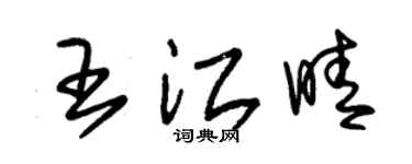 朱锡荣王江晴草书个性签名怎么写