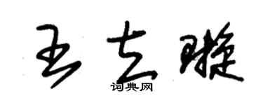 朱锡荣王立璇草书个性签名怎么写