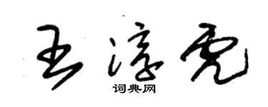 朱锡荣王淳虎草书个性签名怎么写