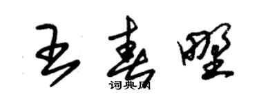 朱锡荣王春野草书个性签名怎么写