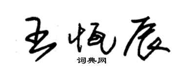 朱锡荣王恒辰草书个性签名怎么写