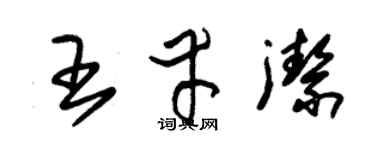 朱锡荣王幸洁草书个性签名怎么写