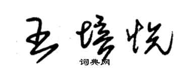 朱锡荣王培悦草书个性签名怎么写