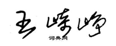 朱锡荣王崎峥草书个性签名怎么写