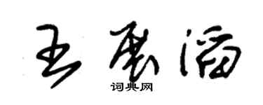 朱锡荣王展滔草书个性签名怎么写