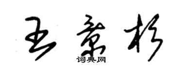 朱锡荣王景杉草书个性签名怎么写