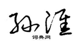 曾庆福孙淮草书个性签名怎么写