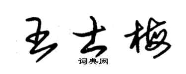 朱锡荣王士梅草书个性签名怎么写