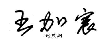 朱锡荣王加宸草书个性签名怎么写