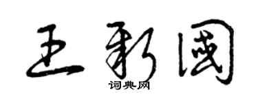 曾庆福王新国草书个性签名怎么写