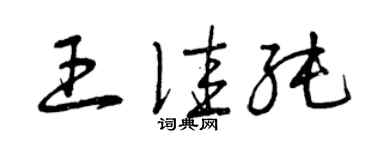 曾庆福王佳纯草书个性签名怎么写