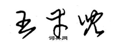 朱锡荣王幸儿草书个性签名怎么写