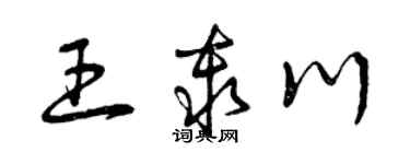 曾庆福王秦川草书个性签名怎么写