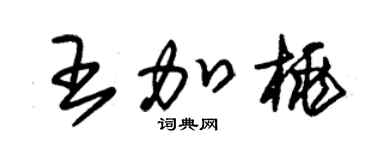 朱锡荣王加桃草书个性签名怎么写