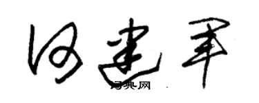 朱锡荣何建军草书个性签名怎么写