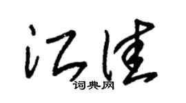 朱锡荣江佳草书个性签名怎么写