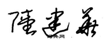 朱锡荣陆建华草书个性签名怎么写