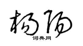 曾庆福杨阳草书个性签名怎么写