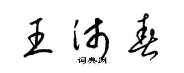 梁锦英王沛春草书个性签名怎么写