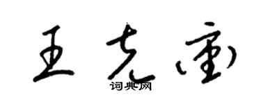 梁锦英王克冲草书个性签名怎么写