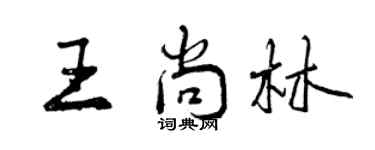 曾庆福王尚林行书个性签名怎么写