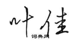 骆恒光叶佳行书个性签名怎么写