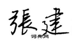 王正良张建行书个性签名怎么写